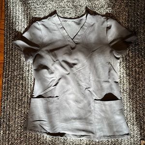Grey Scrub Top